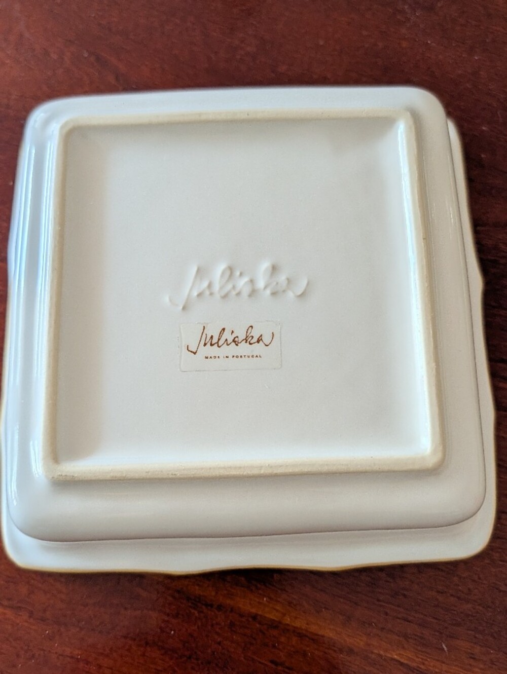 Juliska Bamboo Pattern Square Dish - Picture 5 of 6
